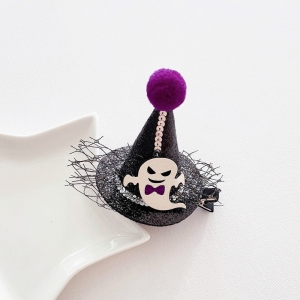 Girl Hair Clip Hat Ghost Halloween (GHP9491)